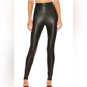 Commando faux leather croc pattern leggings S